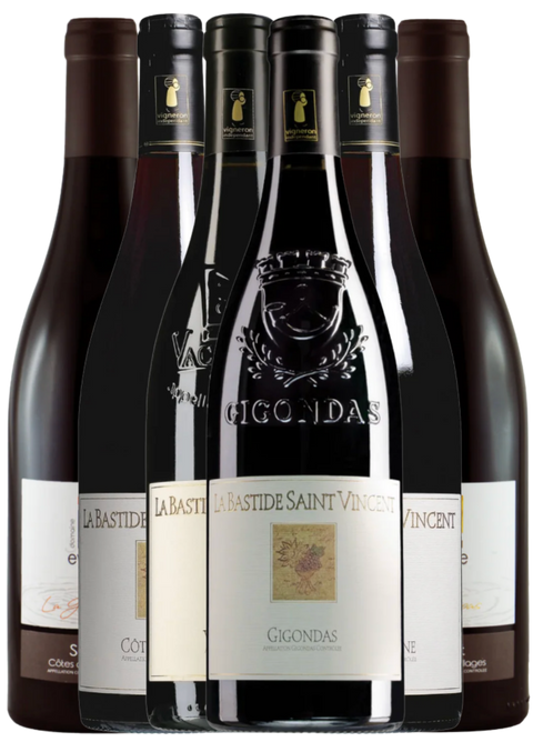 Winetales - Rhône-kasse med tre appellationer