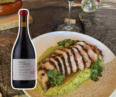 Grillet pluma med mojo verde