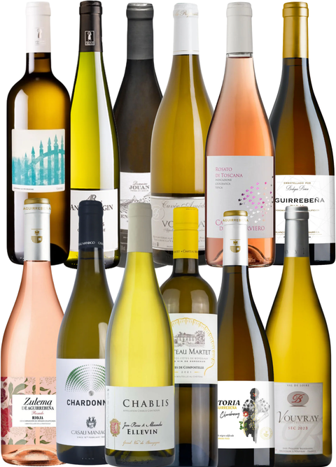 Sommerens vinkasse – hvidvin & rosé til alle lejligheder x 12